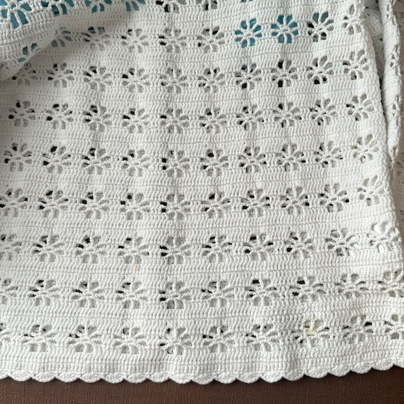 Red Valentino Crochet-knit Cotton Top White size Large - Picture 10 of 10